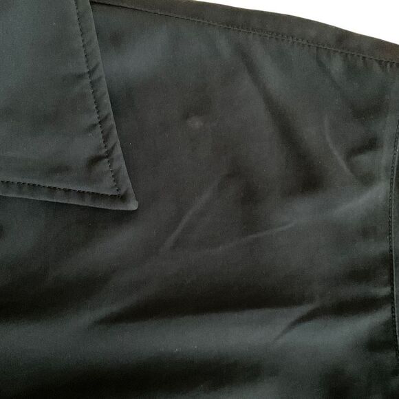 Fox Dress Shirt Collar Snap Button Front Blue 1 Pocket Short Sleeve Men XL - Picture 7 of 13